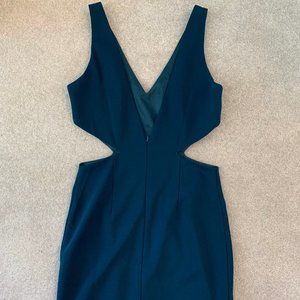ASOS blue cut out bodycon dress